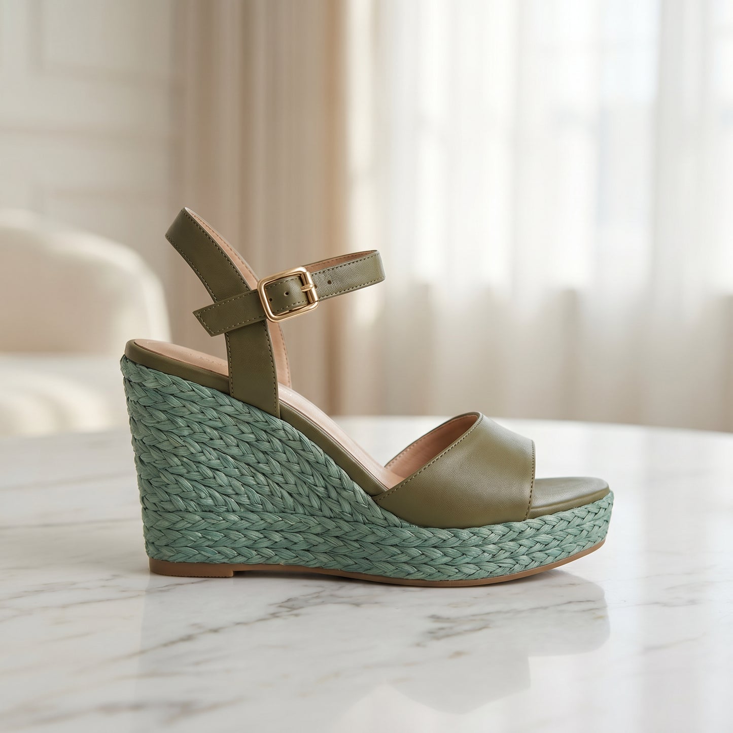 Jade Wedge-Sandale - Seitenansicht